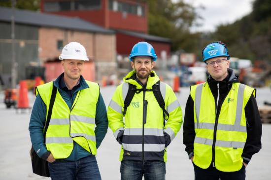 Fr v Magnus Bellvik, Hannes Andersson och Anders Johansson.