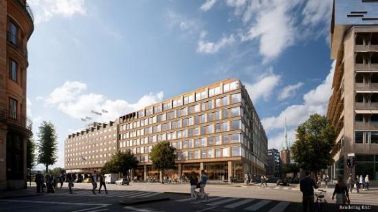 Visionsbild Sn&auml;ckan 8. Illustration: BAU Arkitekter&nbsp;