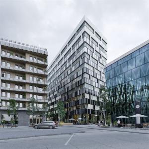 Kontorshuset &Ouml;stra Station visionsbild Wingårdhs Arkitekter Torget.