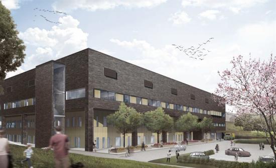 Visionsbild över projektet FORTH, Framtidens Ortopedi i Hässleholm (bilden är en illustration).