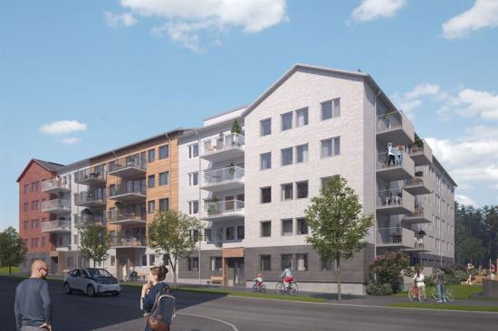 Visionsbild över kvarteret Primus (bilden är en illustration).
