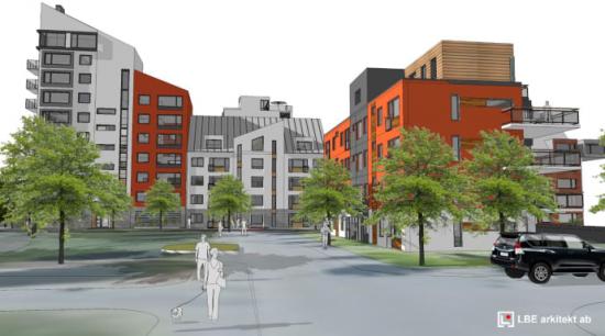 170 bostäder planeras i kvarteret Fabriken.