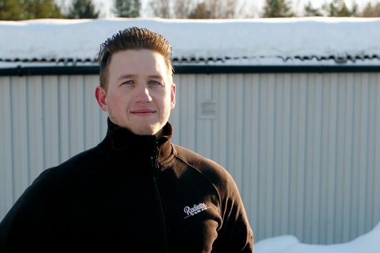 Emil Berggren, filialchef på Radiator VVS Hudiksvall, berättar för Byggnorden att företaget sparat både tid och pengar med Ease Smart Lock från Infobric.