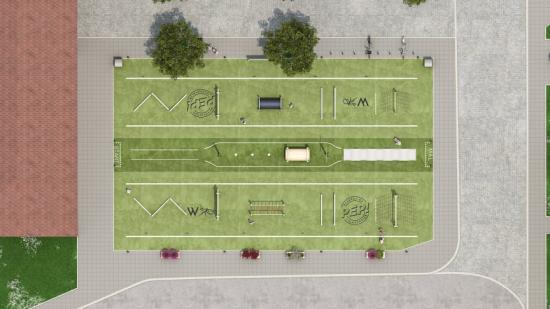 Nu är Wallenstams Pep Park i Råcksta på plats. En aktivitetspark fylld av rörelseglädje en som ska bidra till ökad trivsel och aktivitet i området där Wallenstam idag förvaltar drygt 1 000 lägenheter (bilden är en illustration).