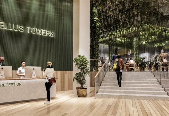 Tellus Towers Lobby.