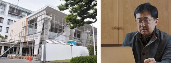 Metsäs paviljon och arkitekten Atsushi Ueda.