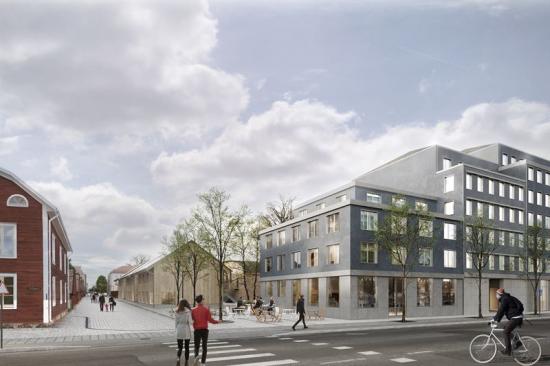 Valsverket, illustration Rademachergatan.