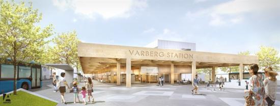 Abako Arkitekter förslag på Stationsbyggnad Varberg.