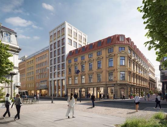 Visionsbild över Kv Johanna Fredsgatan-Drottninggatan (bilden är en illustration).