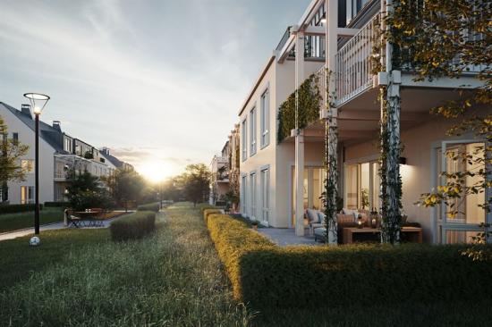 Illustration över Norra Parkens exteriör.