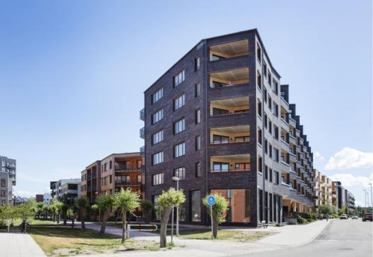 Kvarteret Prisma består av flerbostadshus och är finalist till Stadsbyggnadspriset 2021.