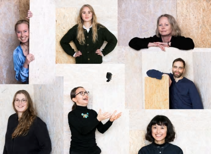 Flera nya ansikten hos Wester+Elsner arkitekter: Therese From, Lovisa Orebrand, Eva Johansson, Olle Söderström, Louise Franzén, Madalina Gherghina och Filippa Wang Gurt.