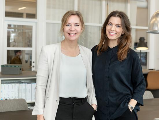 Anna Hoffman och Kajsa Holmström, arkitekter och kontorschefer på Krook & Tjäder Stockholm.