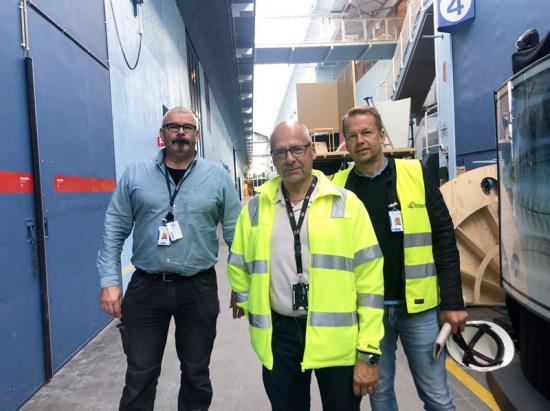 Johan Höglund VVS Kraft, Sven Stenbäck SRF och Ola Klockarås VVS Kraft.