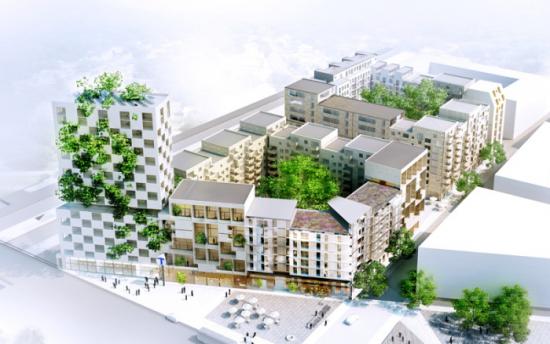 Planering för ny bebyggelse i stadskvarter ovanpå en ny bussterminal i nära anslutning till pendeltågsstationen i Barkarby Station/Stockholm Väst och den kommande tunnelbanan. 