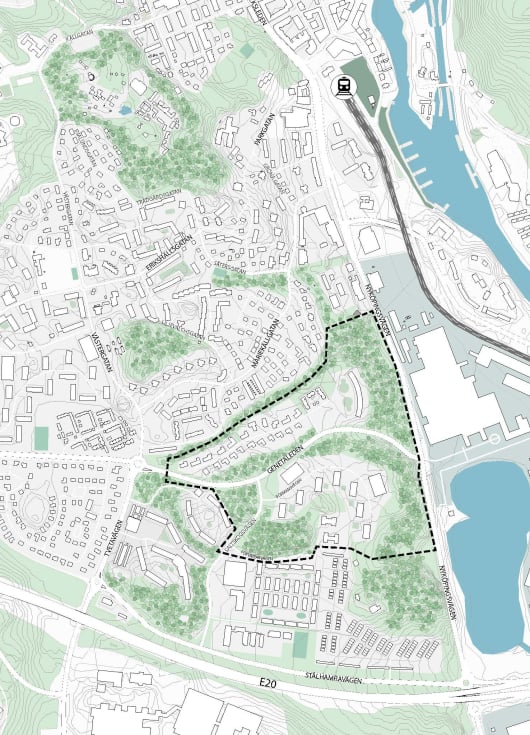 Området ”Daldockan” i Saltskog/Mariekälla, Södertälje, kommer att utvecklas.