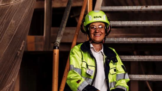 Matilda Hoffstedt blir ny fabrikschef för Cementa Slite.