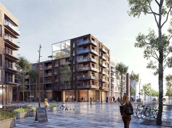 Täby hyreshus vinterträdgård.