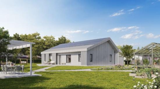 Smart Solar Roof pryder taket på Villazero - &Aring;rets anläggning i Solenergipriset (bilden är en illustration).